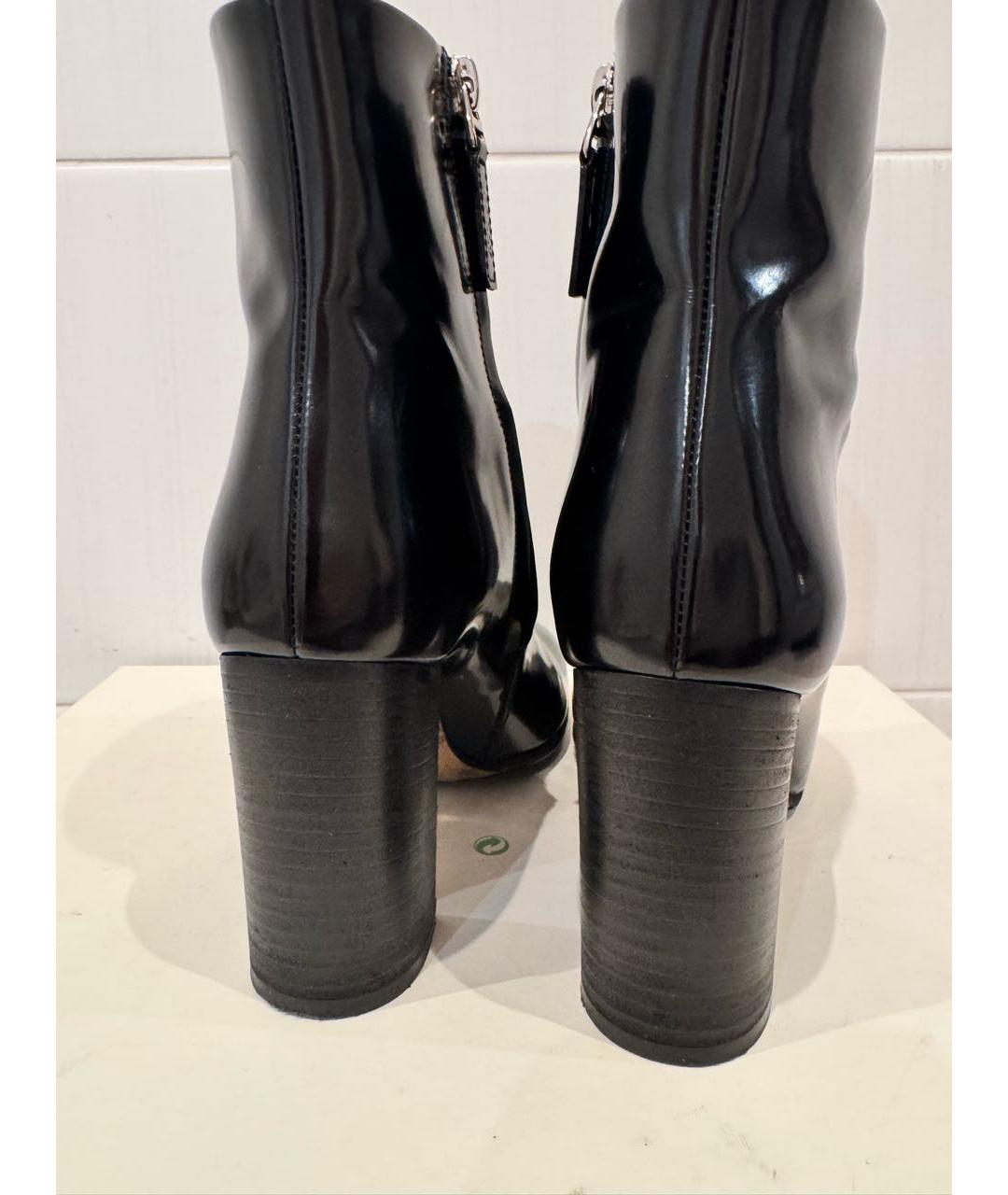 BALLY Черные кожаные ботильоны, фото 4