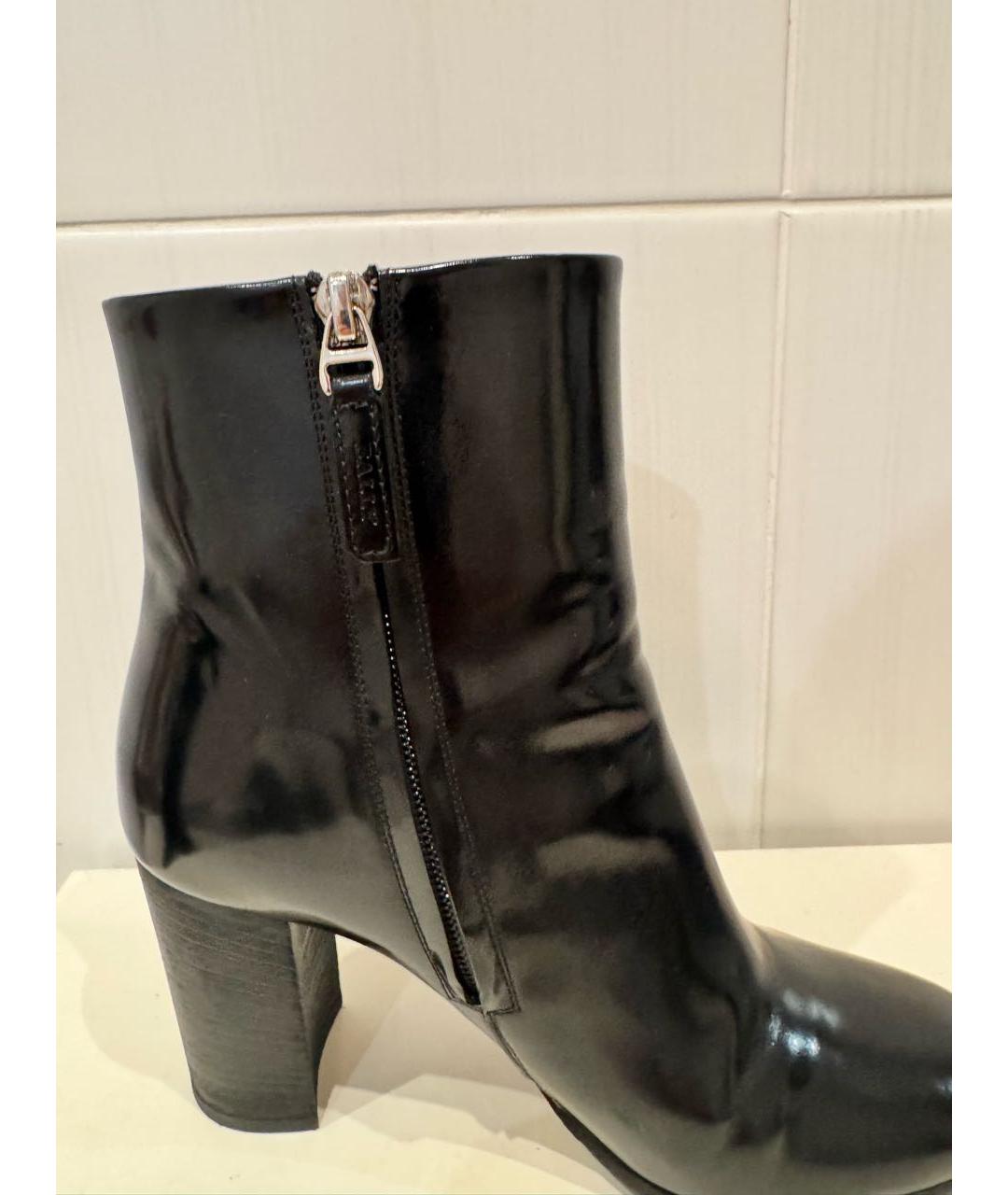BALLY Черные кожаные ботильоны, фото 6