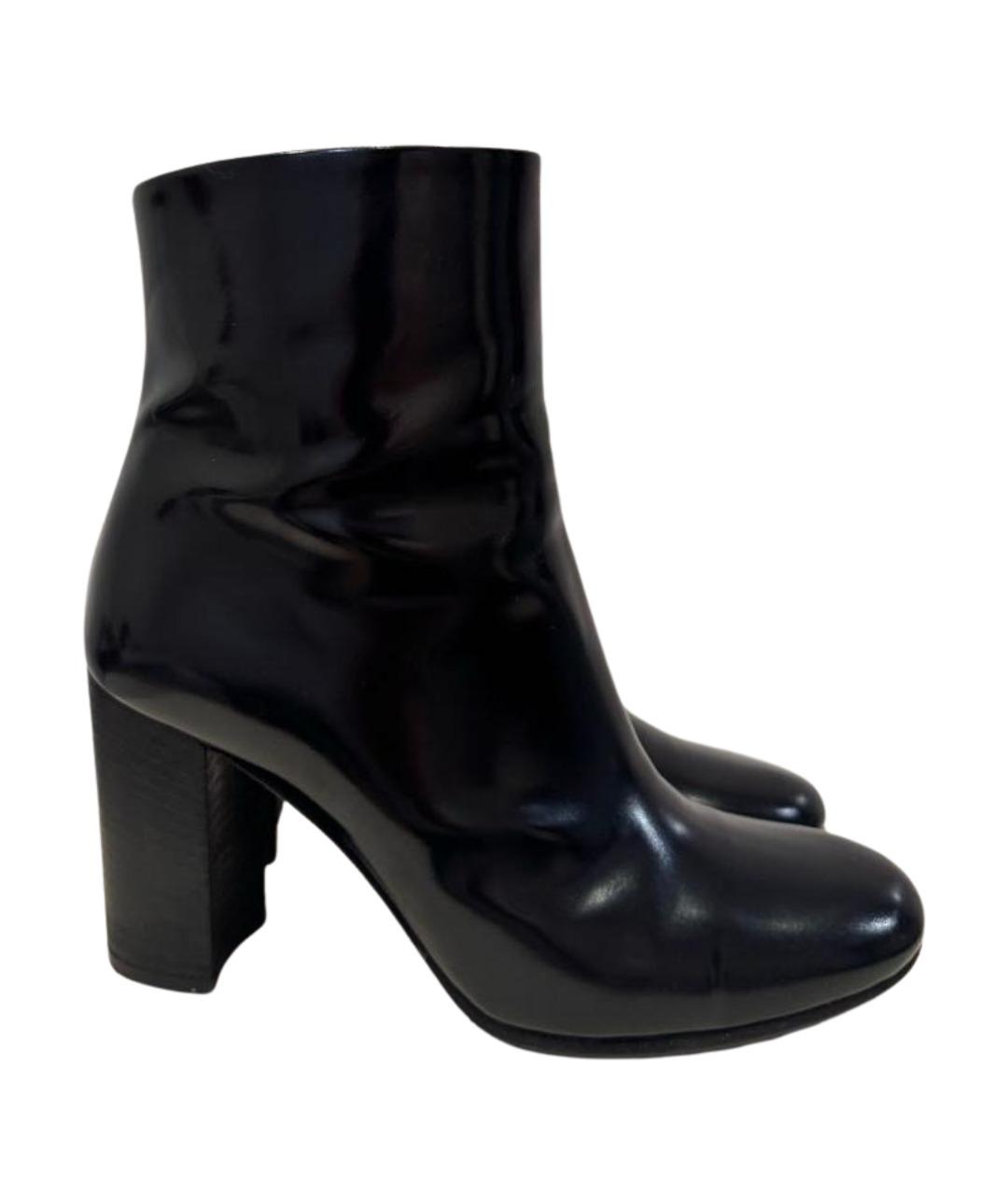 BALLY Черные кожаные ботильоны, фото 1