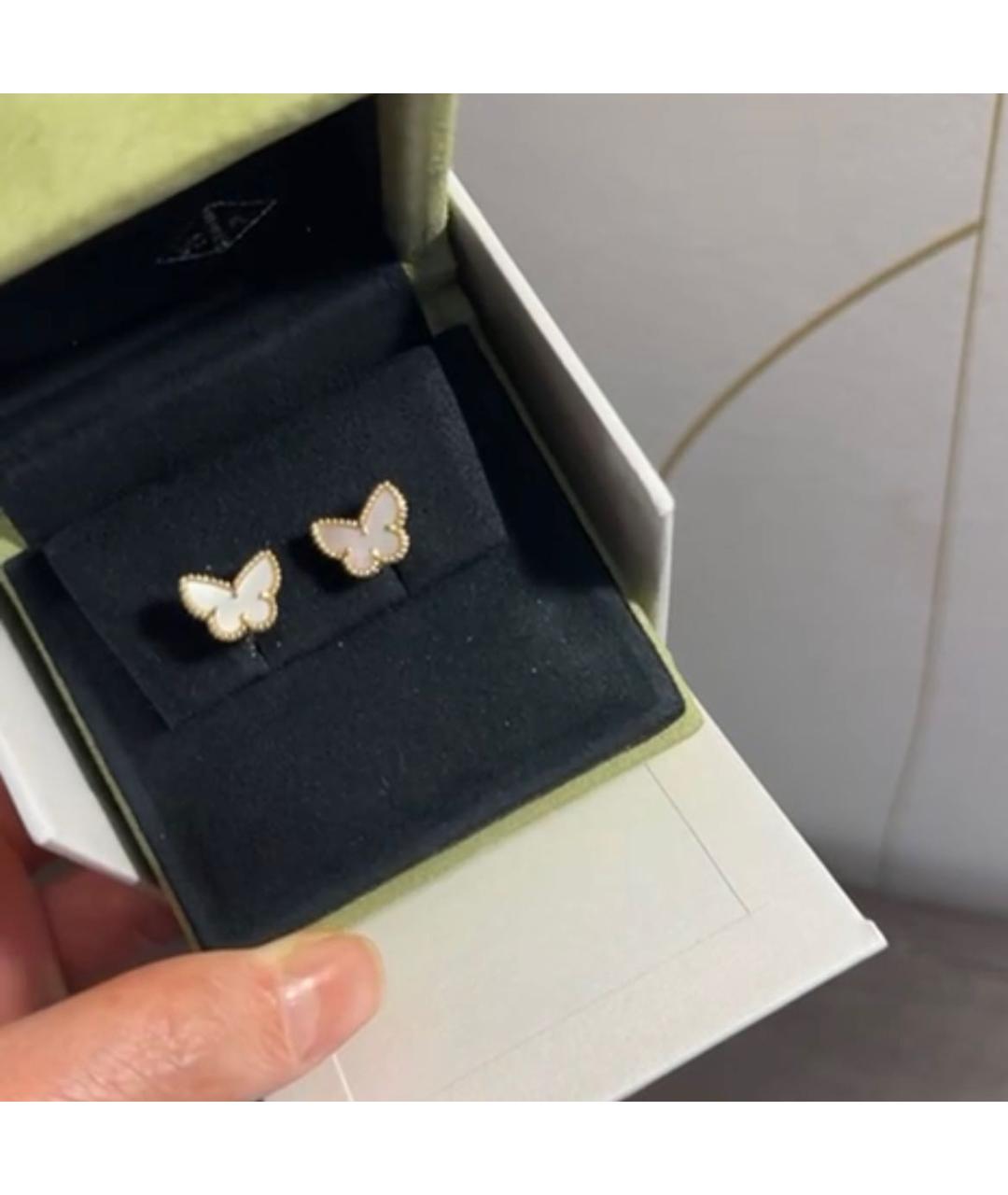 VAN CLEEF & ARPELS Бежевые серьги из желтого золота, фото 3