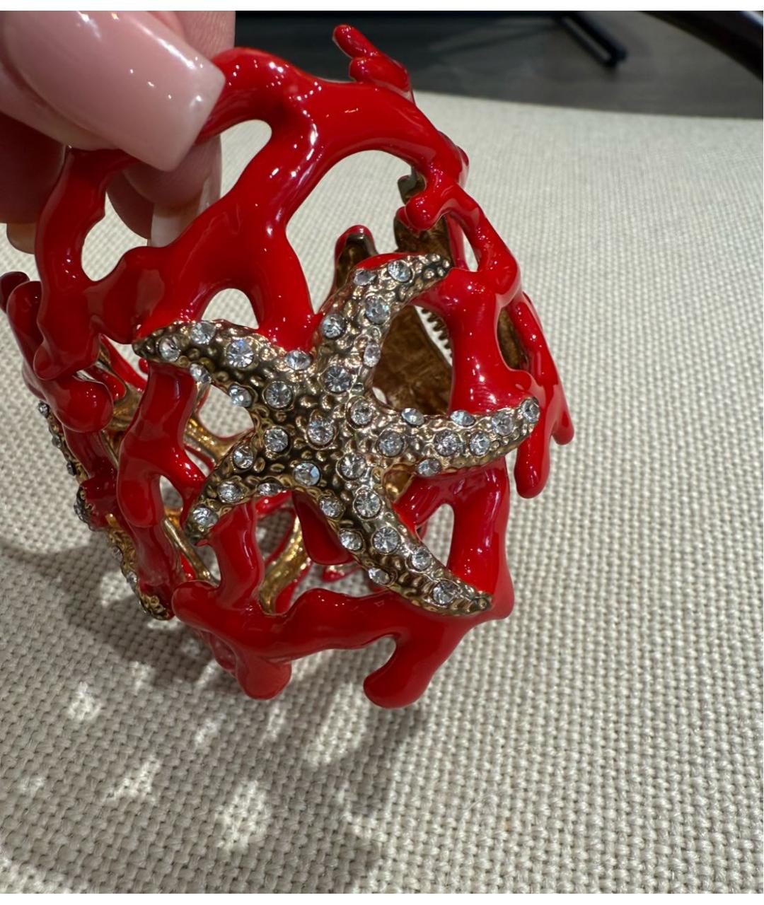 KENNETH JAY LANE Красный браслет, фото 3