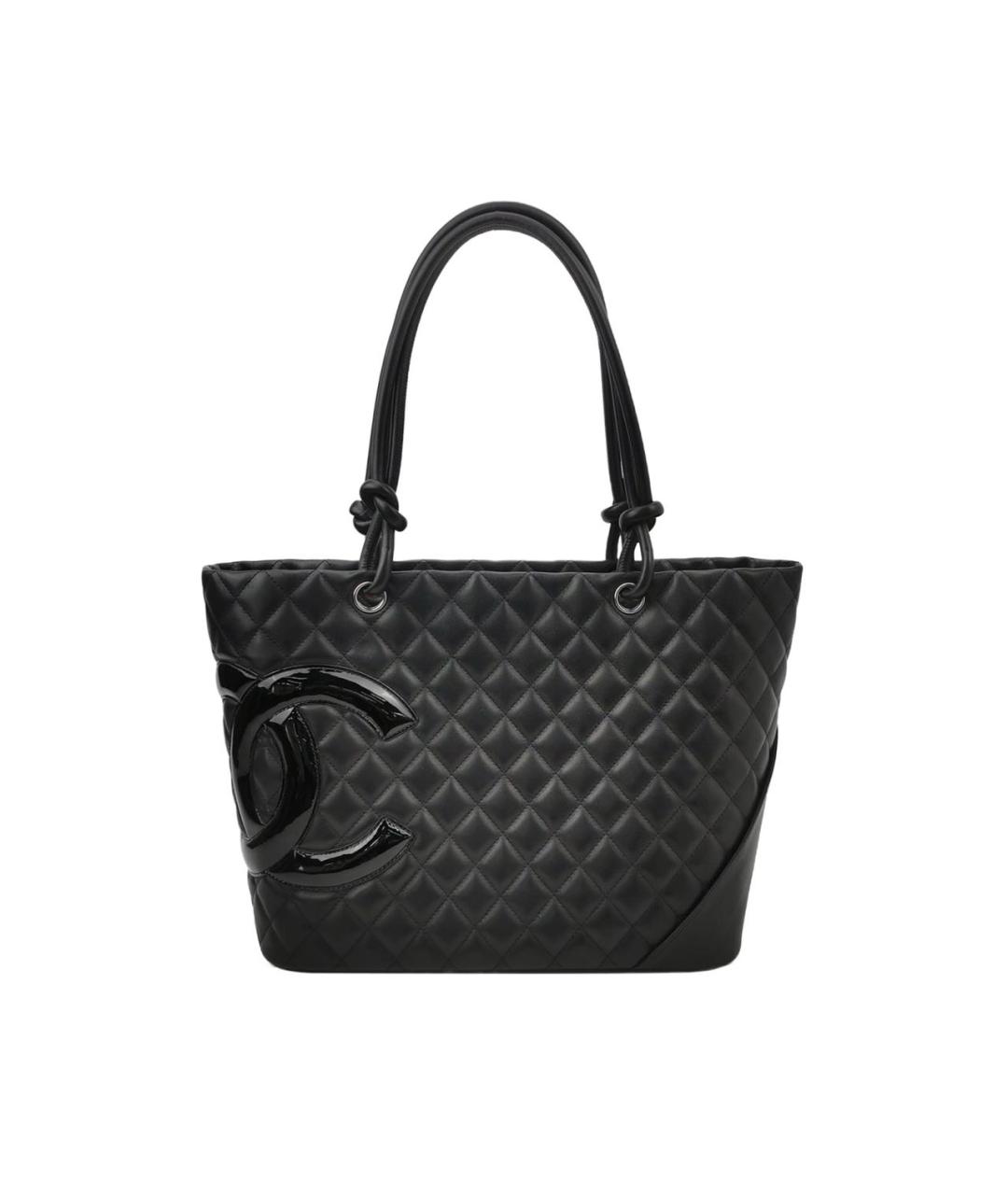 CHANEL Черная кожаная сумка тоут, фото 1