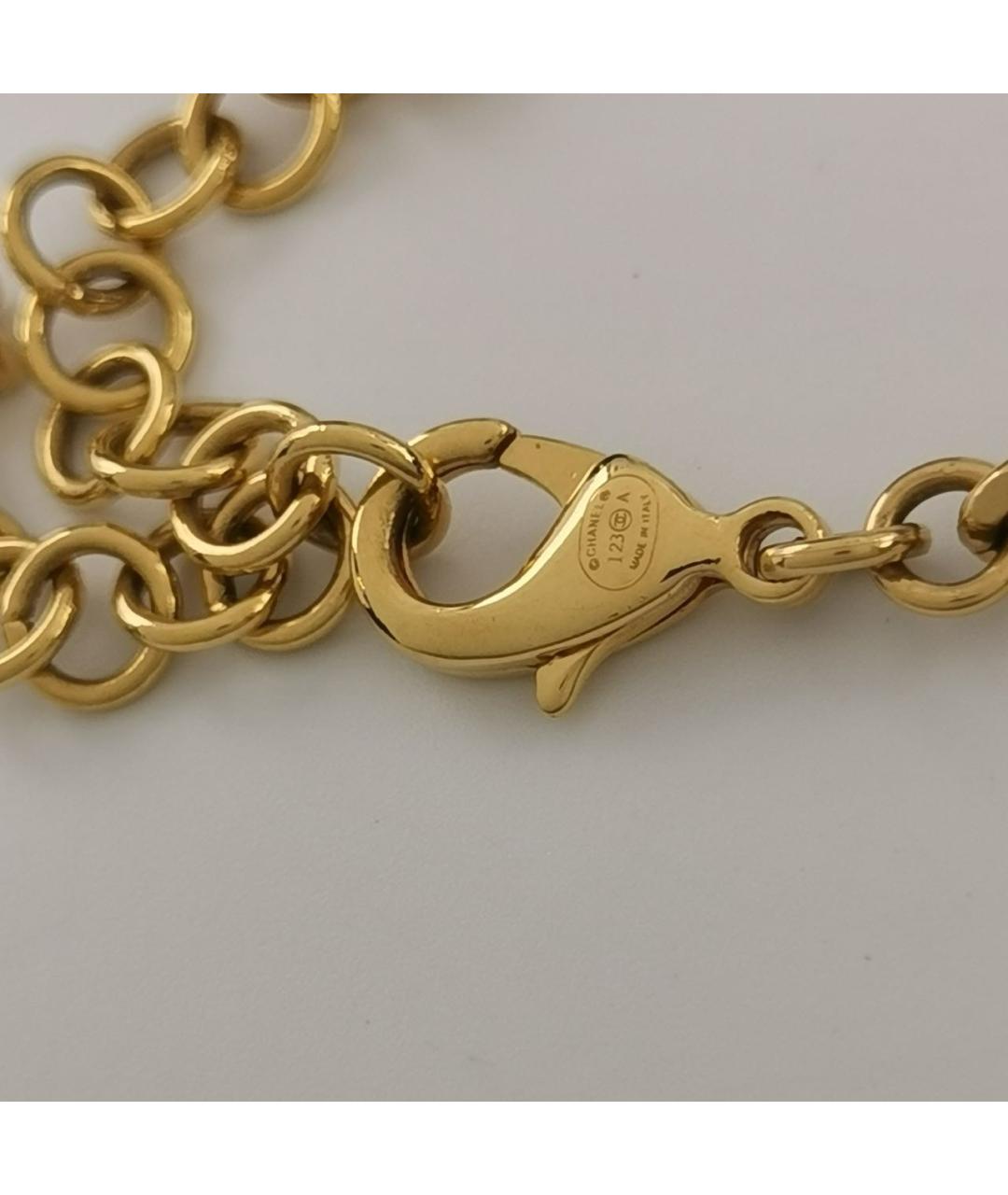 CHANEL Золотое металлическое колье, фото 8