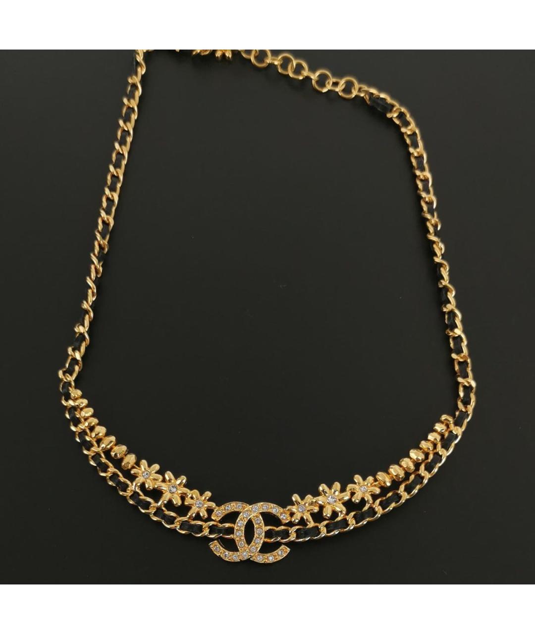 CHANEL Золотое металлическое колье, фото 6