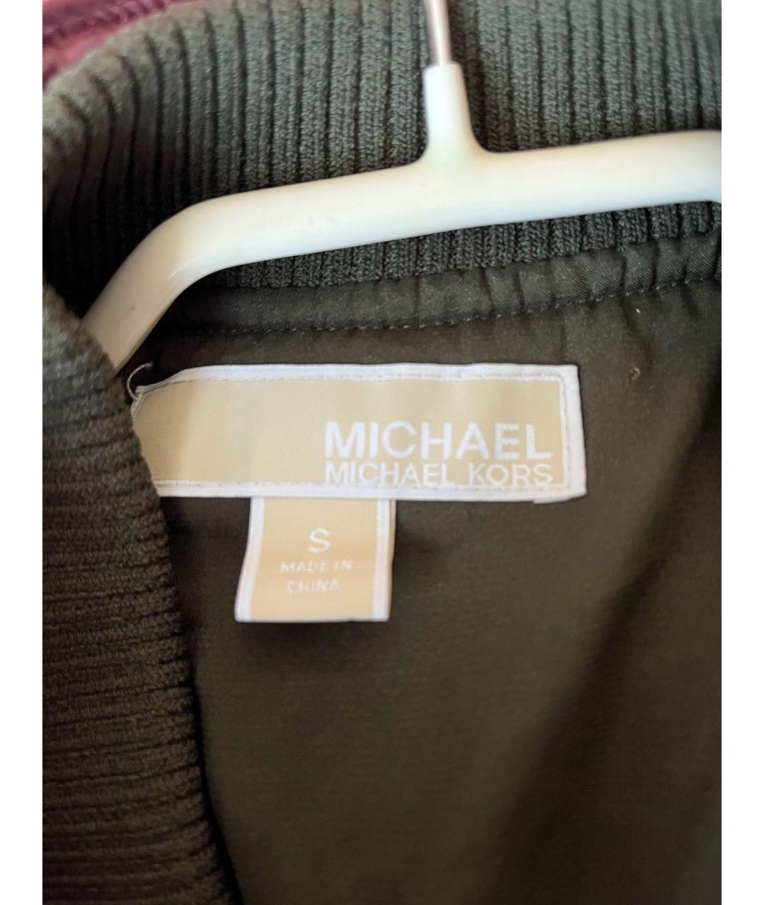 MICHAEL MICHAEL KORS Хаки полиэстеровая куртка, фото 6