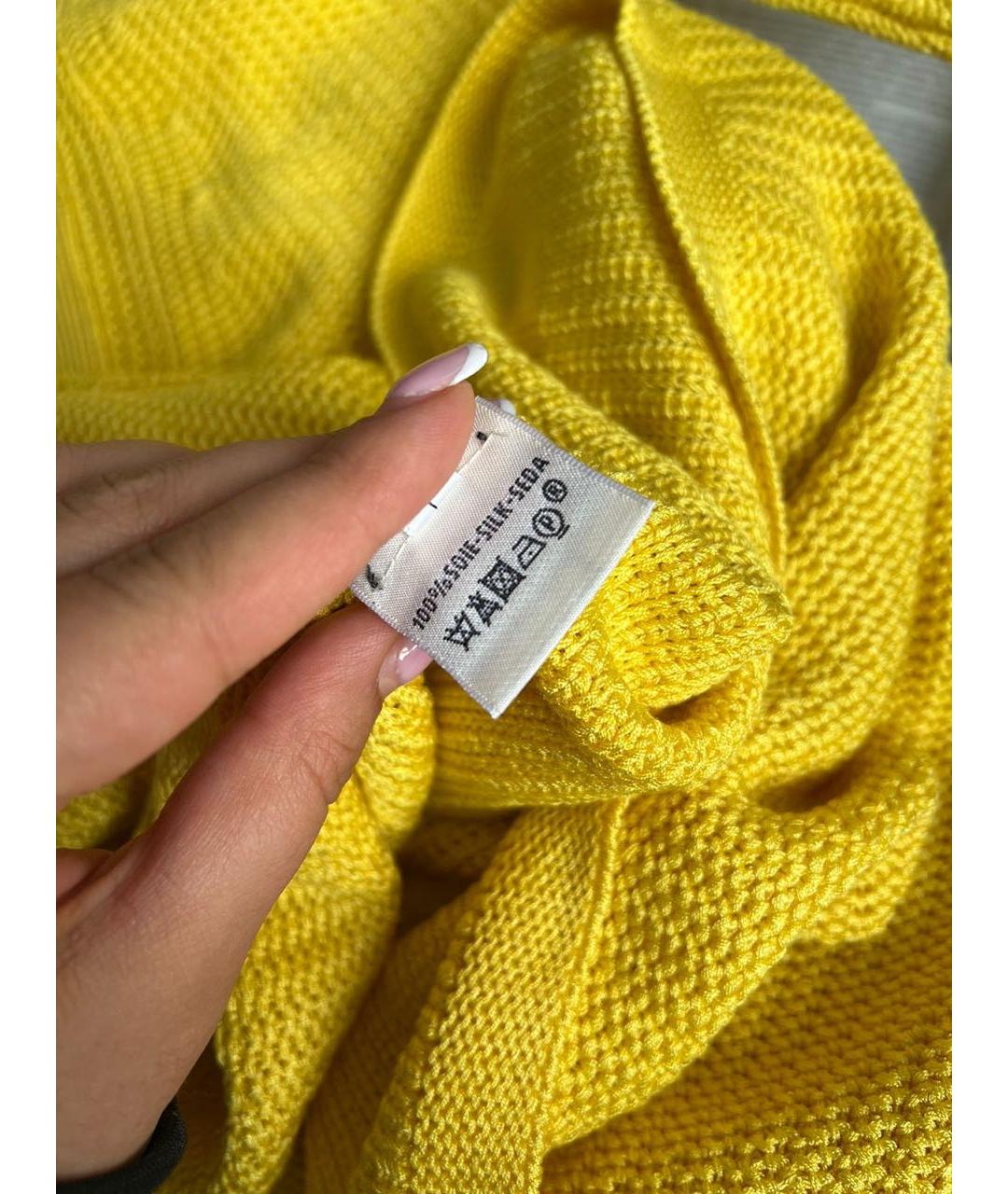 HERMES Желтый шелковый джемпер / свитер, фото 6