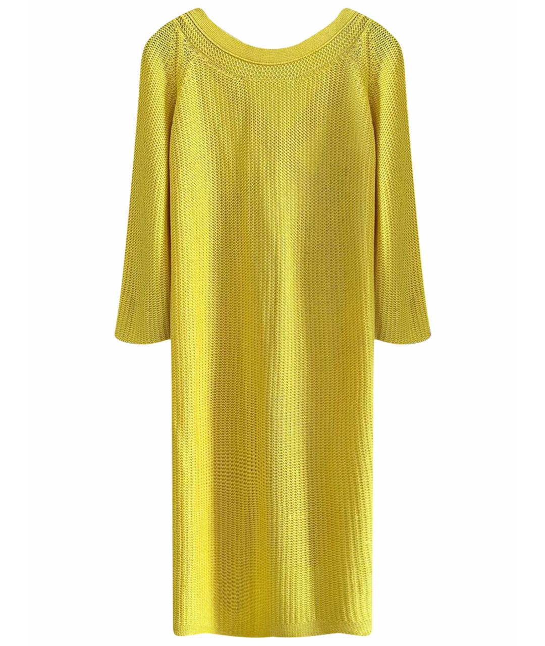 HERMES Желтый шелковый джемпер / свитер, фото 1