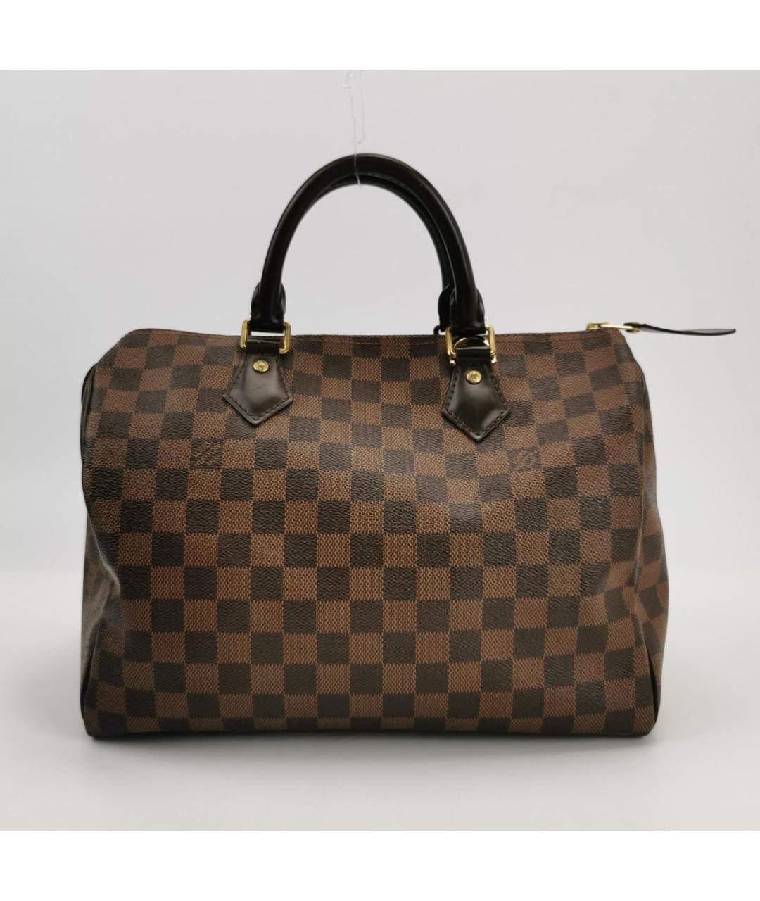 LOUIS VUITTON Коричневая сумка с короткими ручками, фото 4