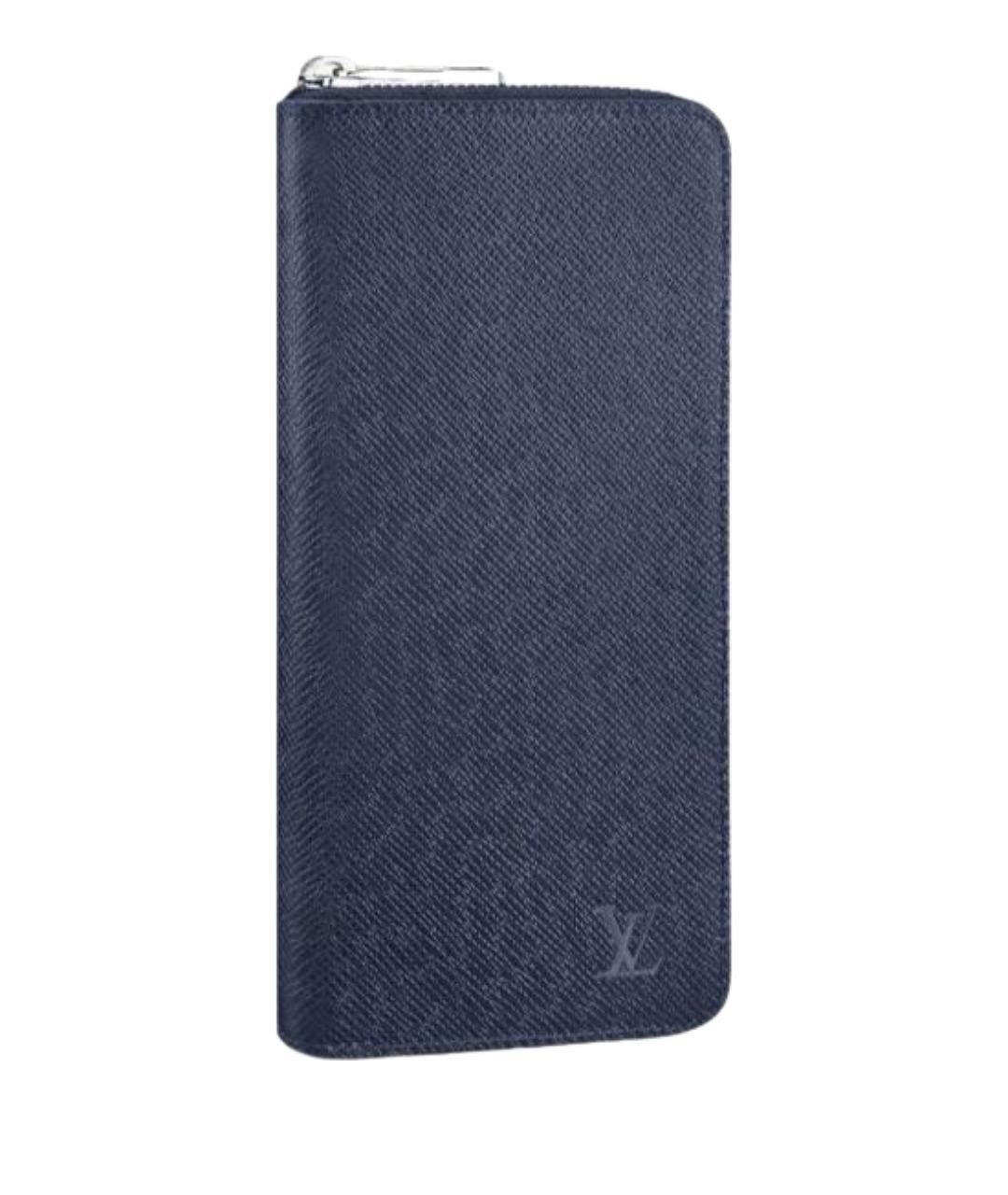 LOUIS VUITTON Синий кожаный кошелек, фото 1