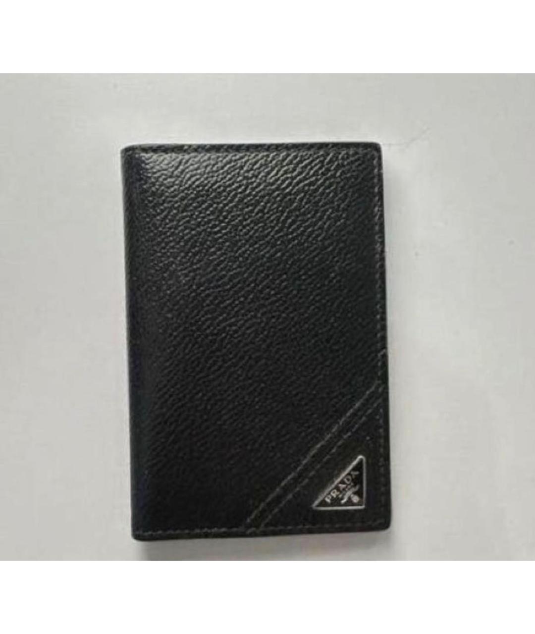 PRADA Черный кожаный кардхолдер, фото 2