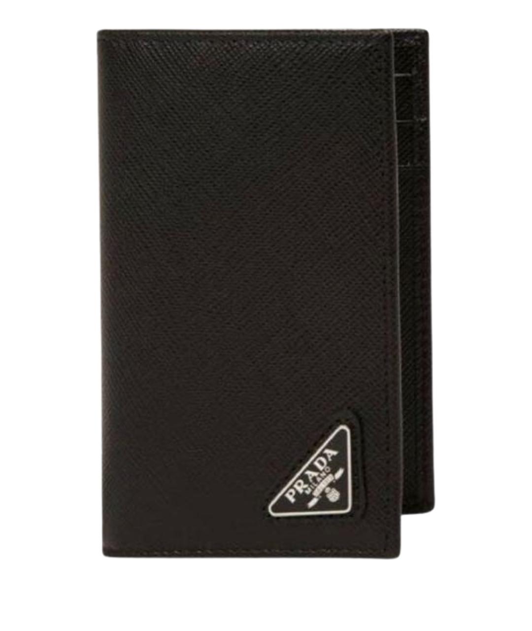 PRADA Черный кожаный кардхолдер, фото 1