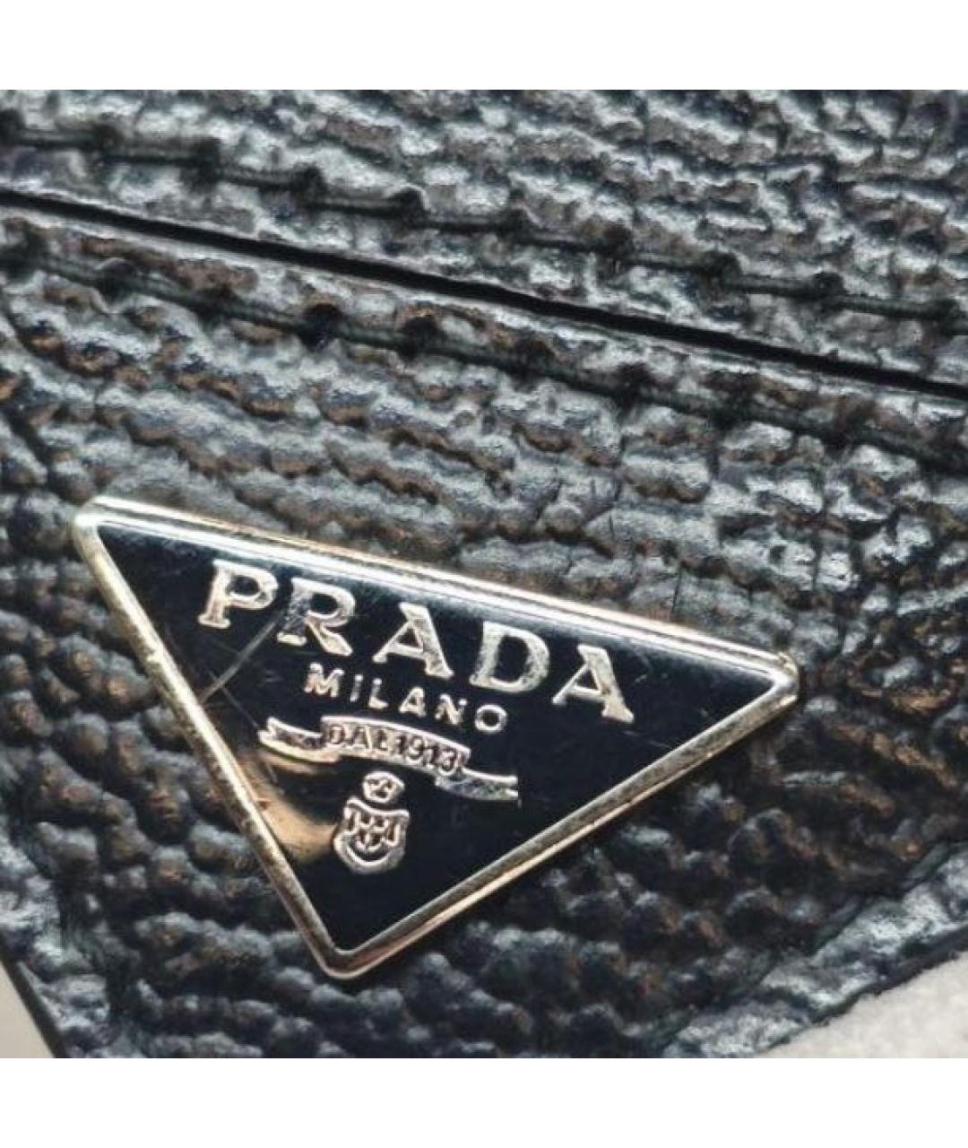 PRADA Черный кожаный кардхолдер, фото 5