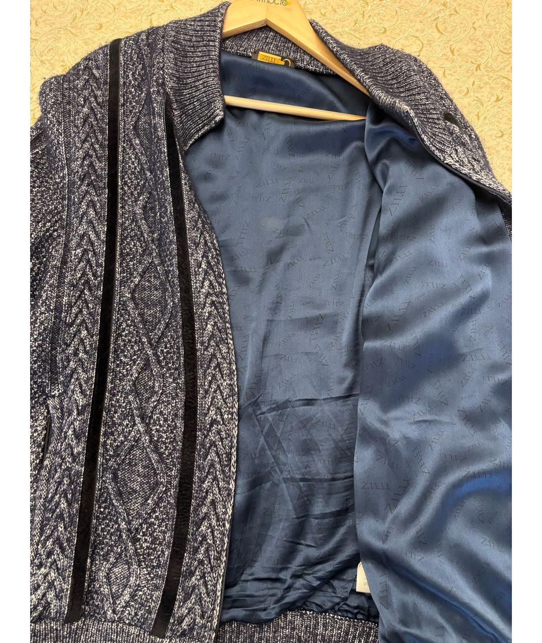 ZILLI Серый кашемировый кардиган, фото 4