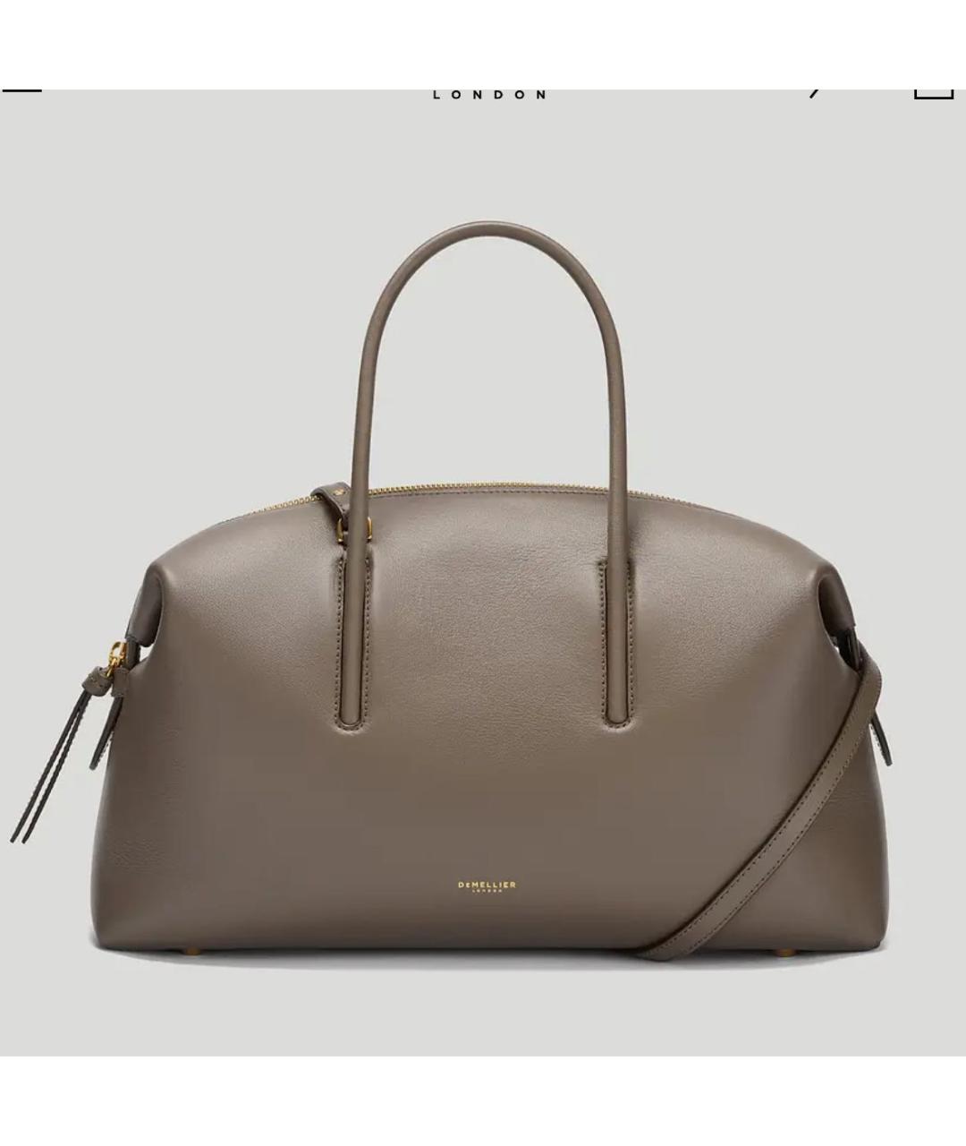 DEMELLIER Бежевая кожаная сумка тоут, фото 4