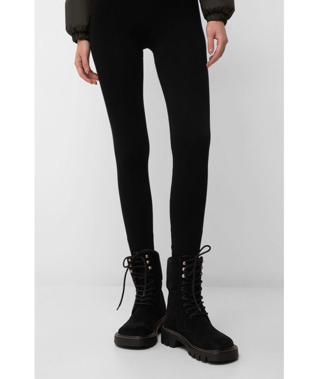 LOEWE Черные замшевые ботинки, фото 7