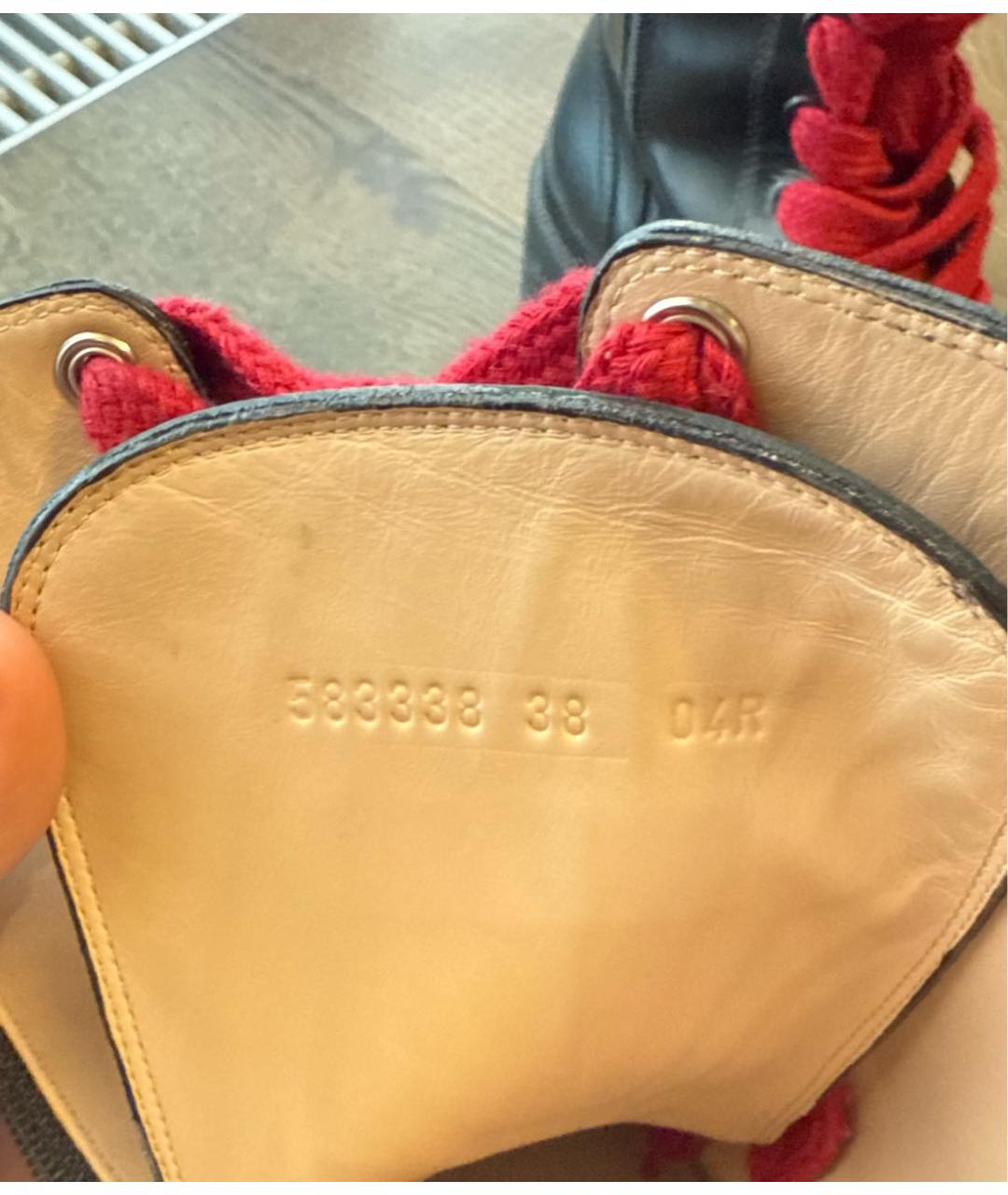 GUCCI Черные кожаные ботинки, фото 8