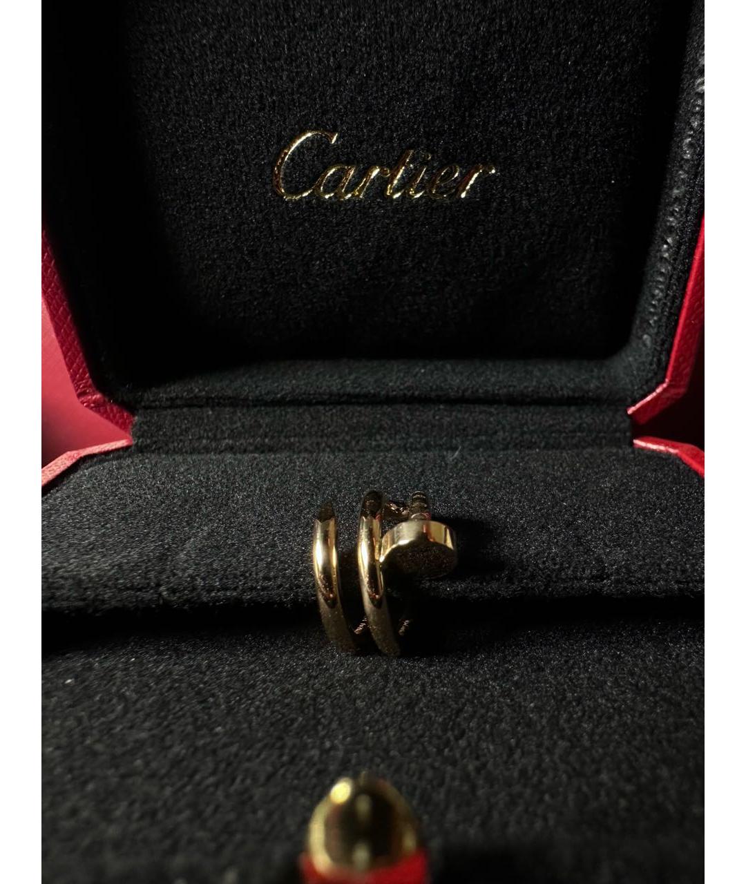 CARTIER Золотые серьги из розового золота, фото 2