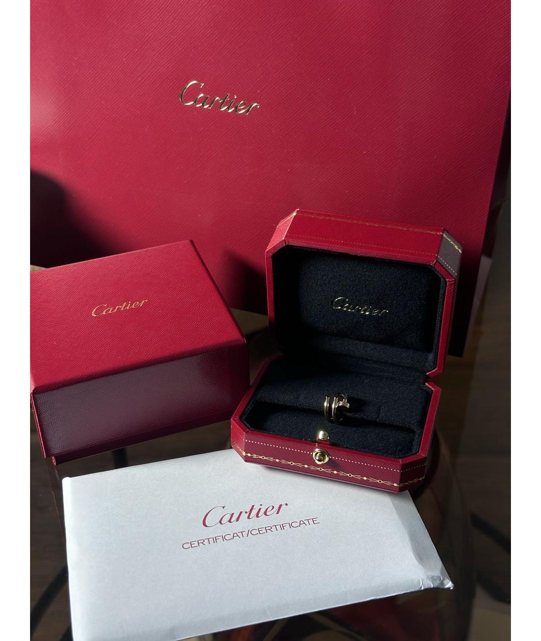 CARTIER Золотые серьги из розового золота, фото 7