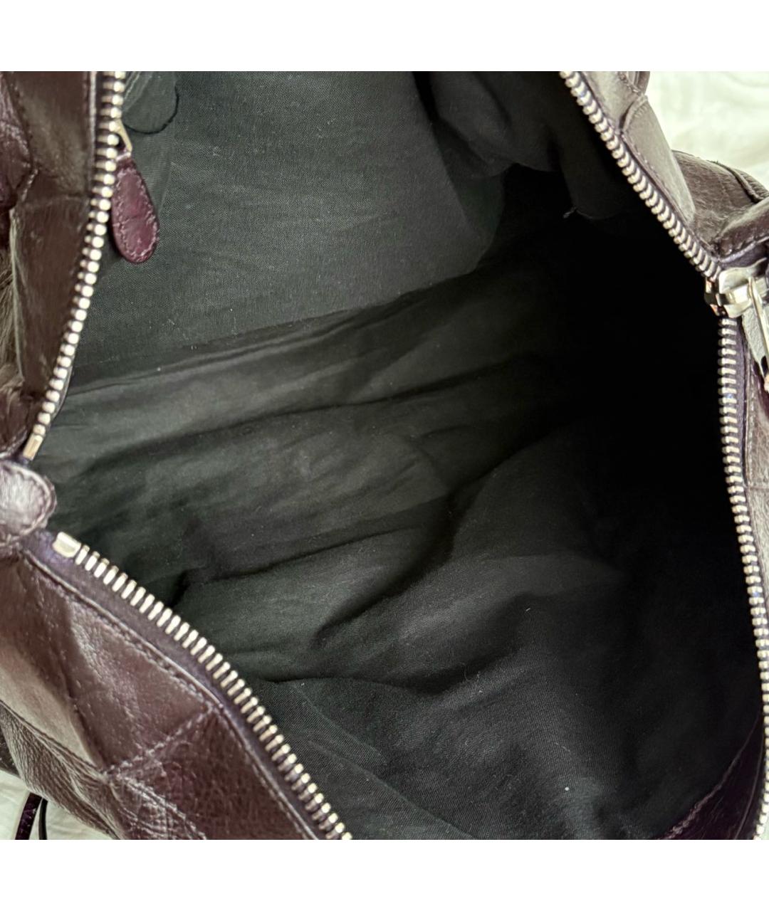 BALENCIAGA Черная кожаная сумка с короткими ручками, фото 4