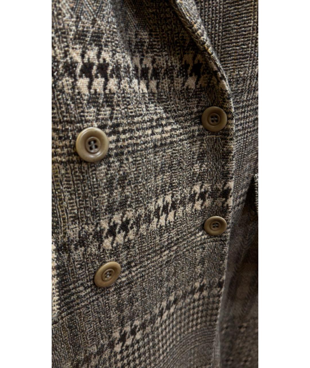 DRIES VAN NOTEN Коричневое шерстяное пальто, фото 4