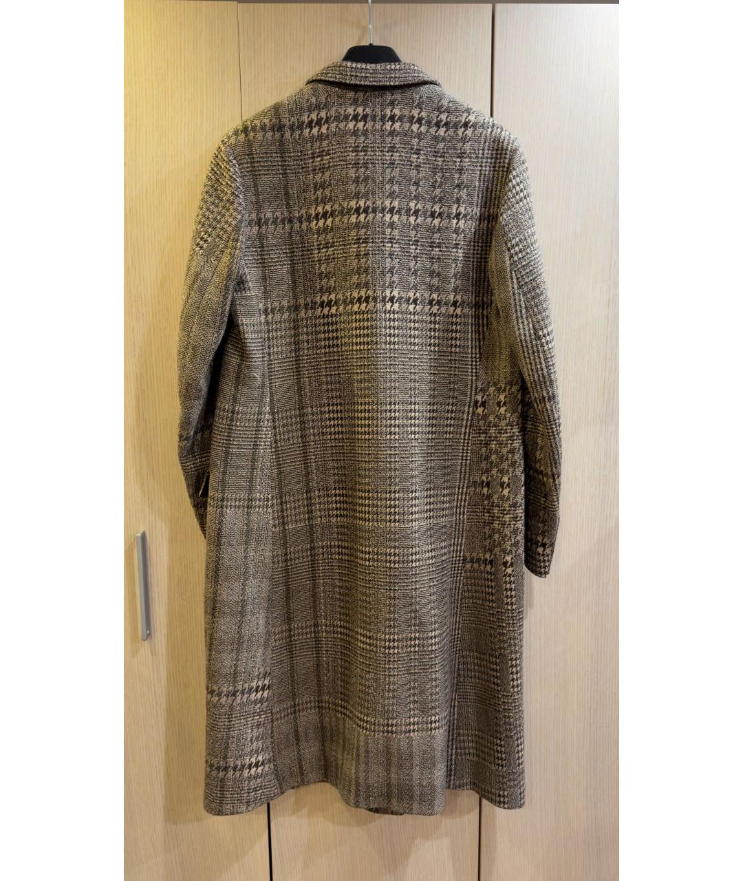 DRIES VAN NOTEN Коричневое шерстяное пальто, фото 2