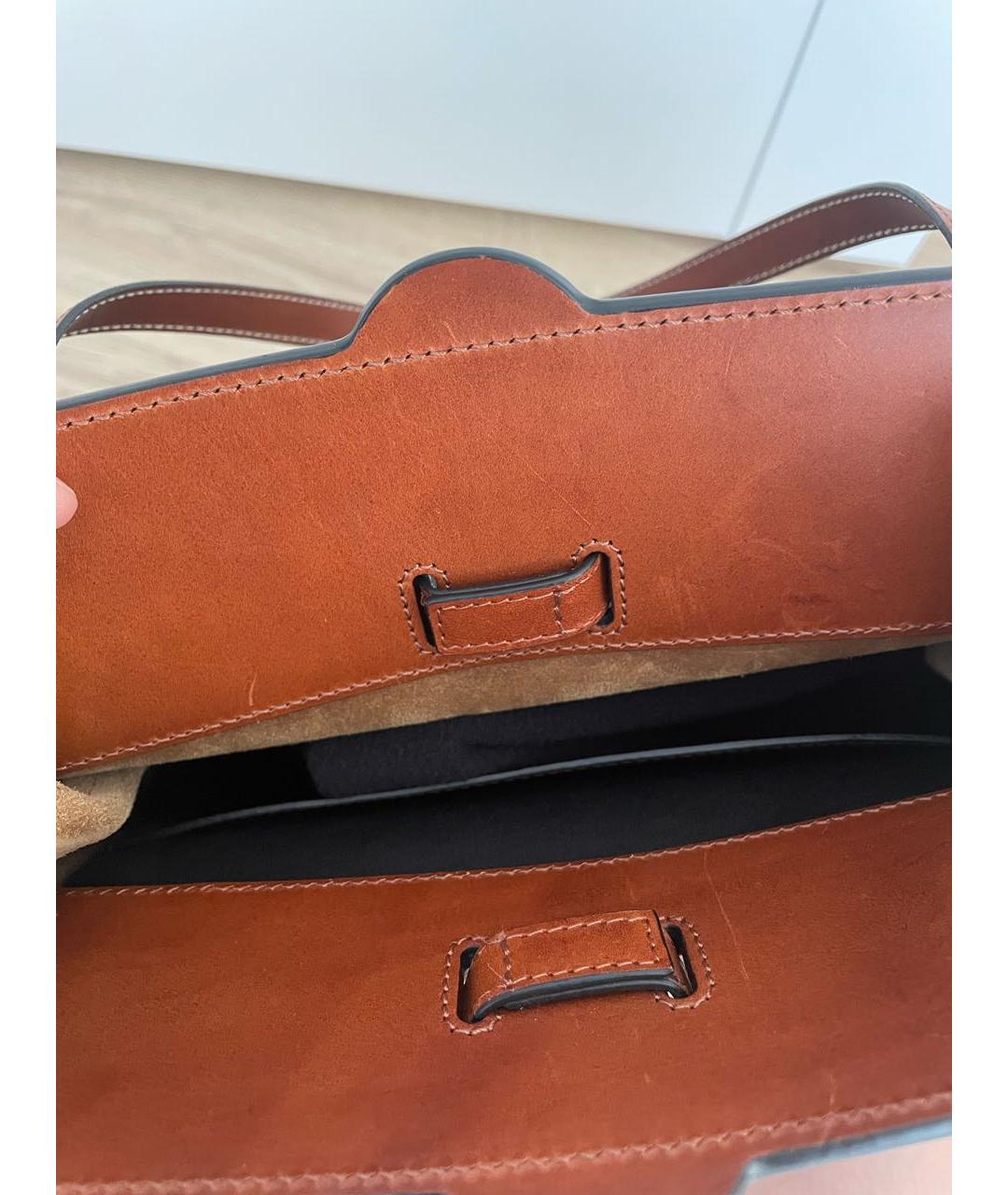 LOEWE Черная кожаная сумка тоут, фото 7