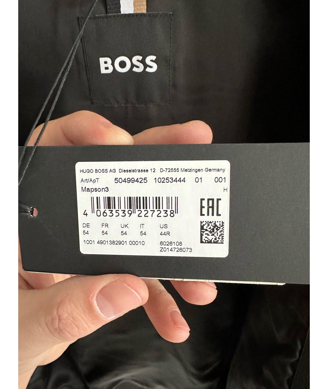 HUGO BOSS Черная кожаная куртка, фото 5