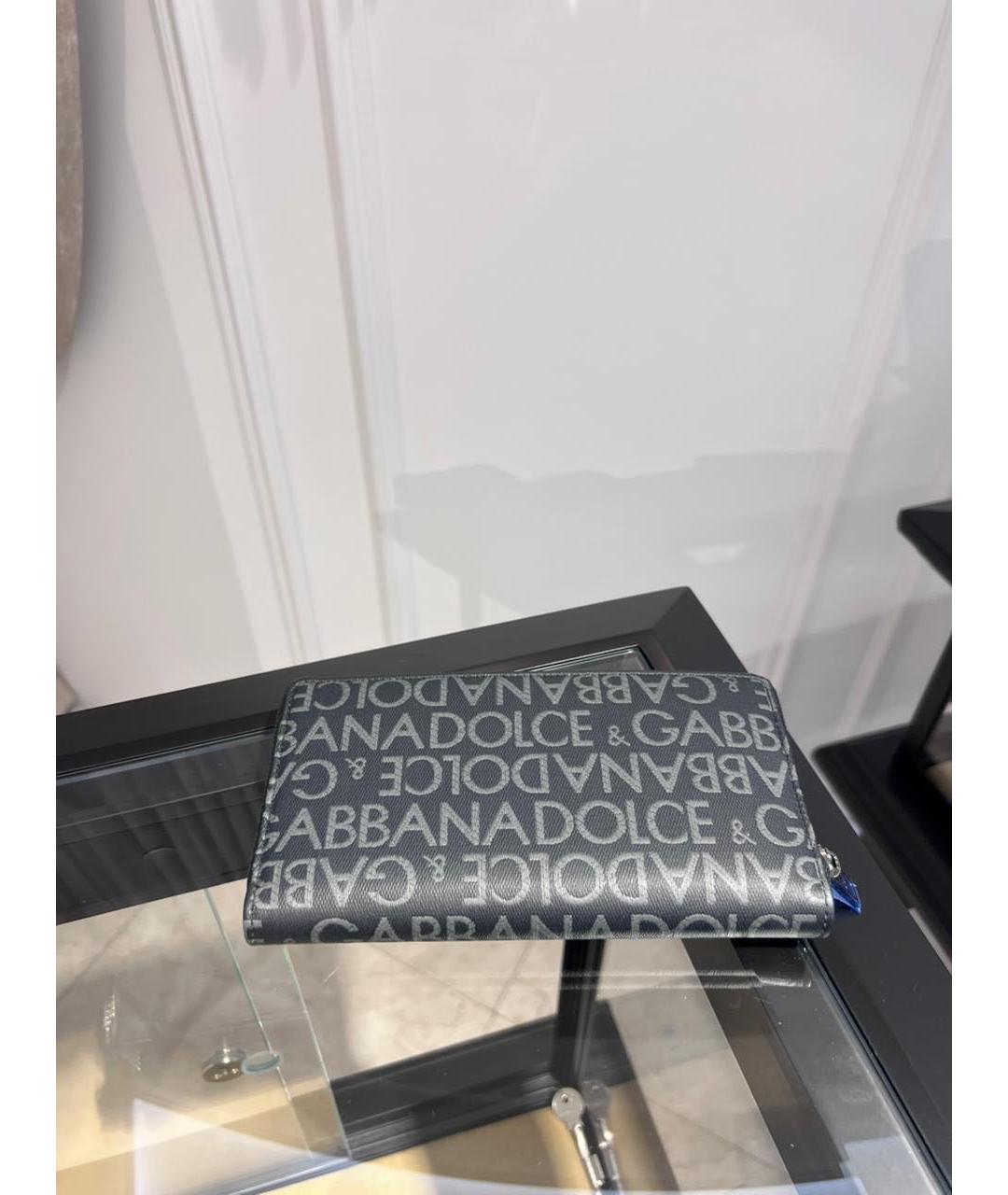 DOLCE&GABBANA Серый кошелек, фото 2