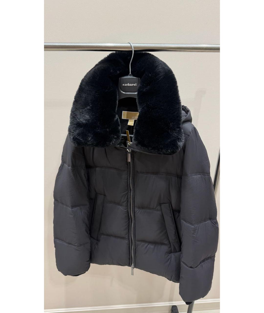 MICHAEL KORS Черный полиэстеровый пуховик, фото 2