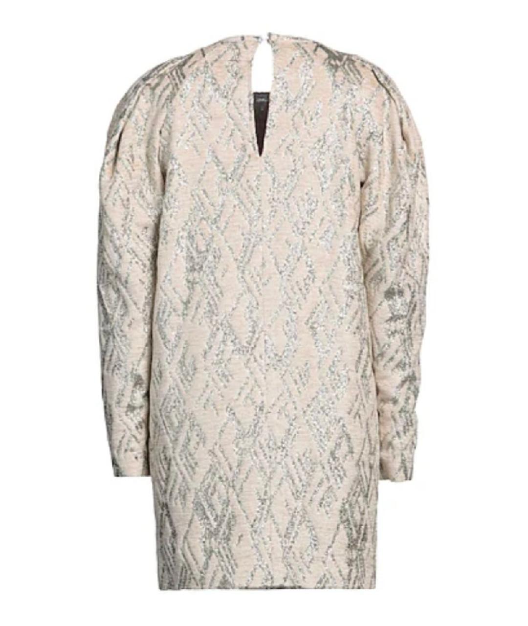 IRO Бежевое коктейльное платье, фото 2