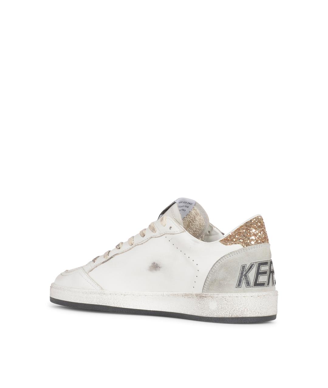 GOLDEN GOOSE DELUXE BRAND Белые кожаные кроссовки, фото 3