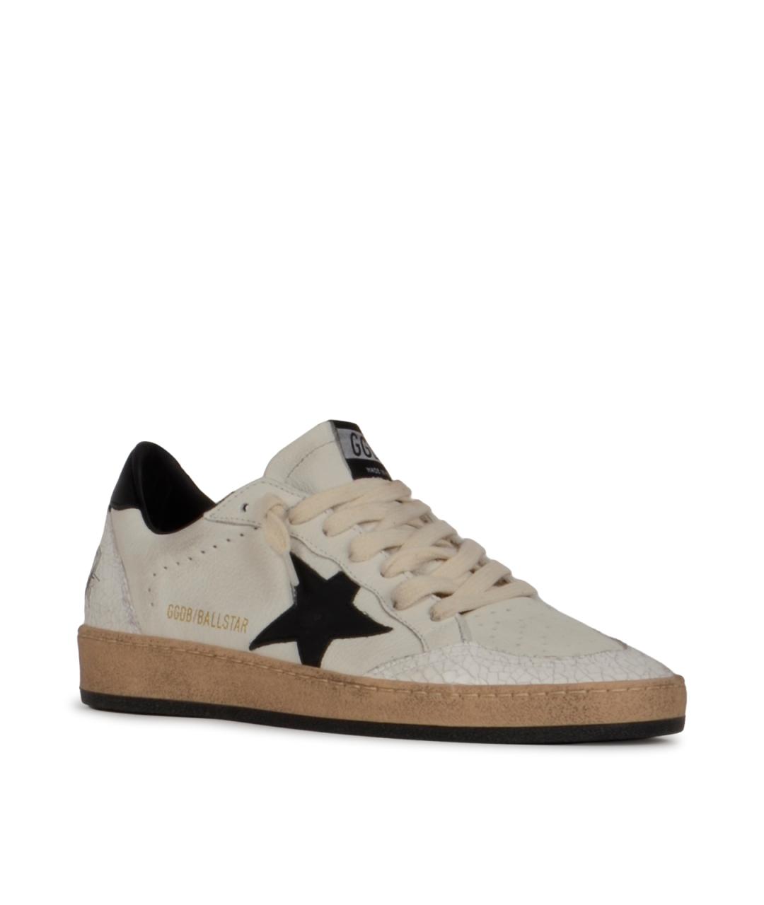 GOLDEN GOOSE DELUXE BRAND Белые кожаные кеды, фото 2