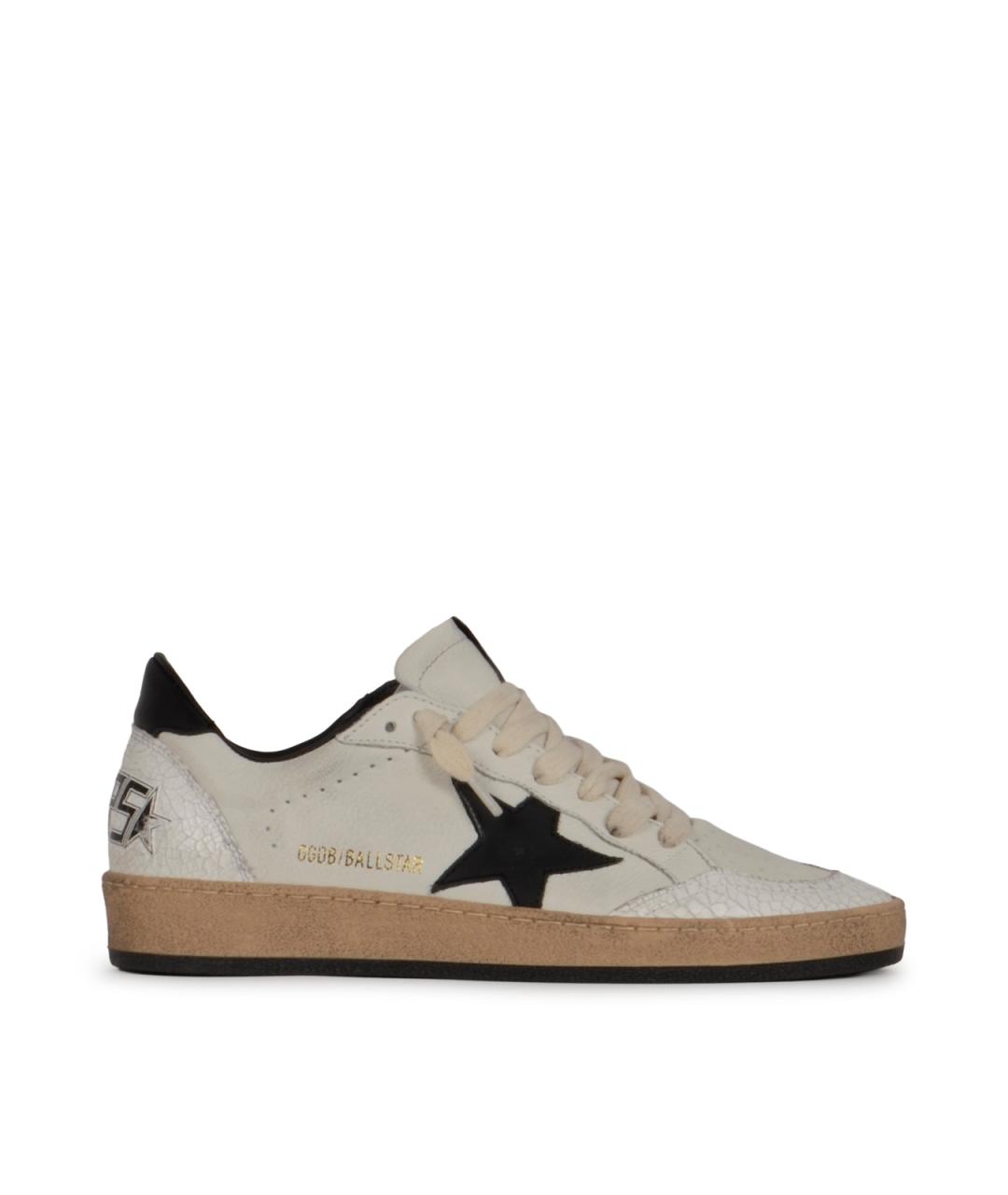 GOLDEN GOOSE DELUXE BRAND Белые кожаные кеды, фото 1