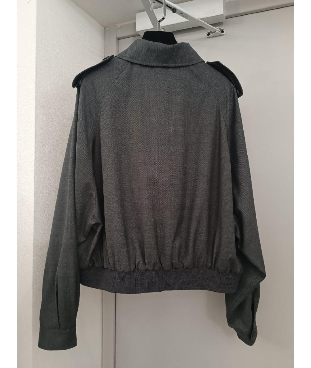 MIU MIU Серая шерстяная куртка, фото 2