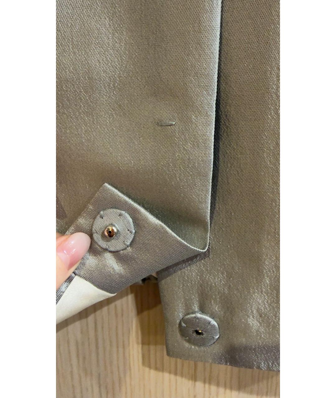 PRADA Серебрянный шерстяной жакет/пиджак, фото 4