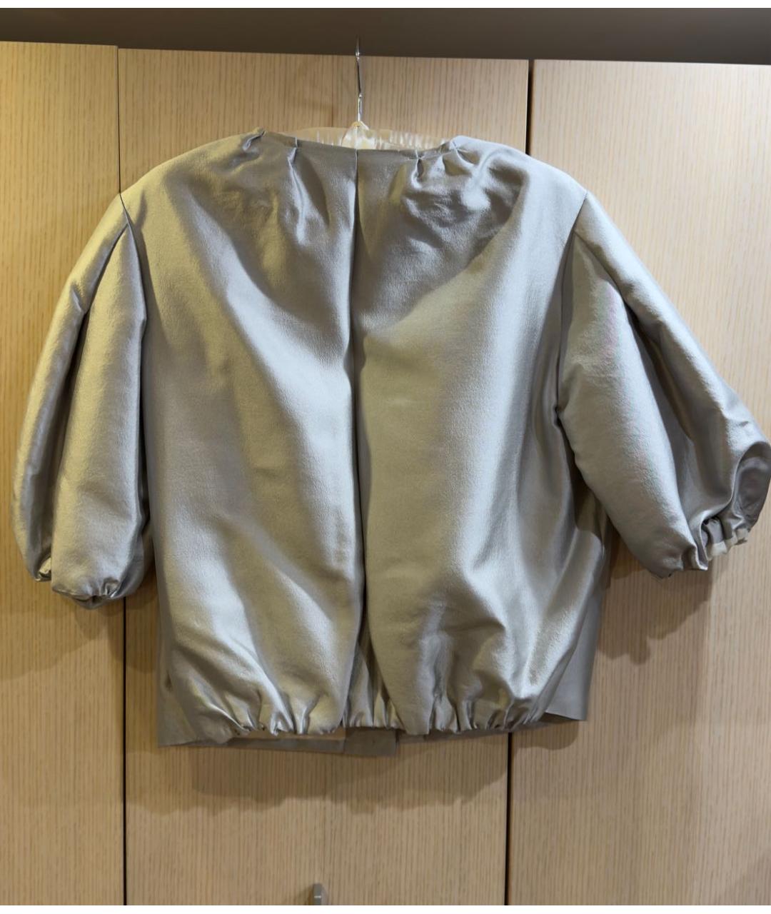 PRADA Серебрянный шерстяной жакет/пиджак, фото 2