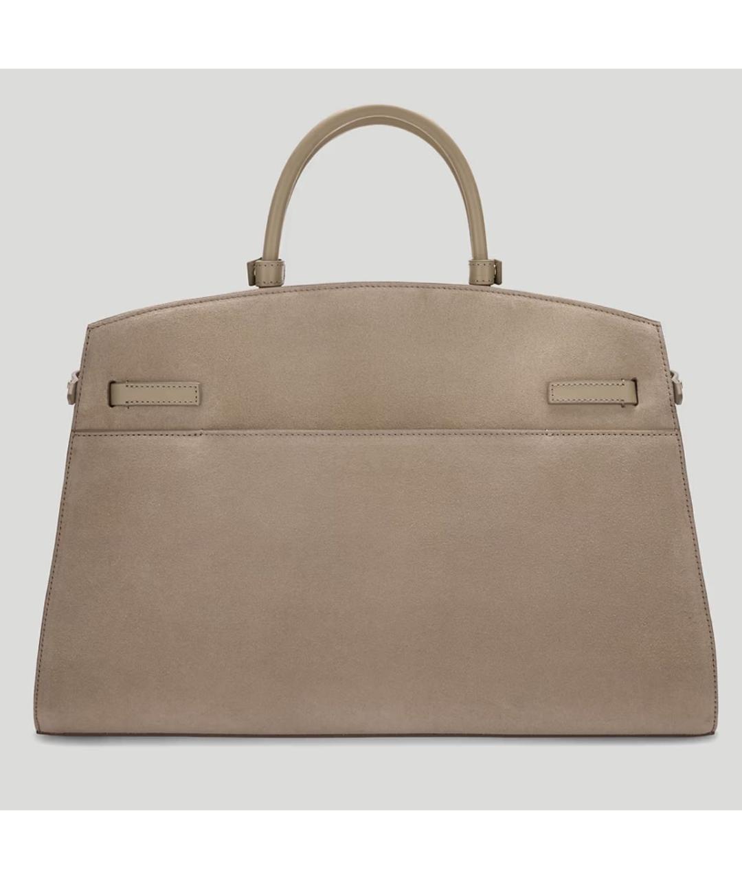 DEMELLIER Бежевая замшевая сумка тоут, фото 4