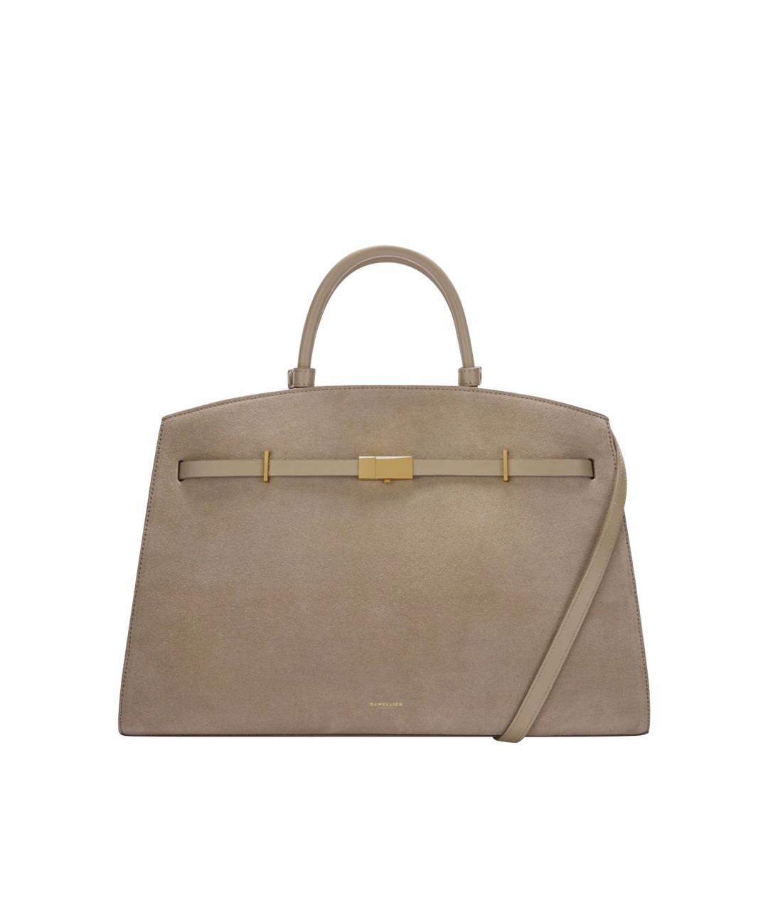 DEMELLIER Бежевая замшевая сумка тоут, фото 1