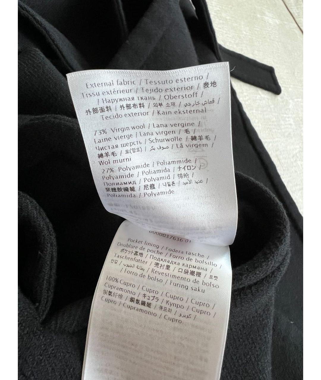 VALENTINO Черное пальто, фото 6