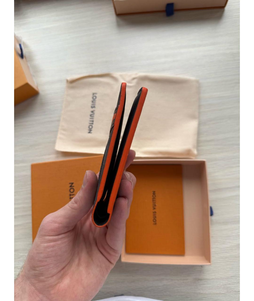 LOUIS VUITTON Черный кошелек, фото 4