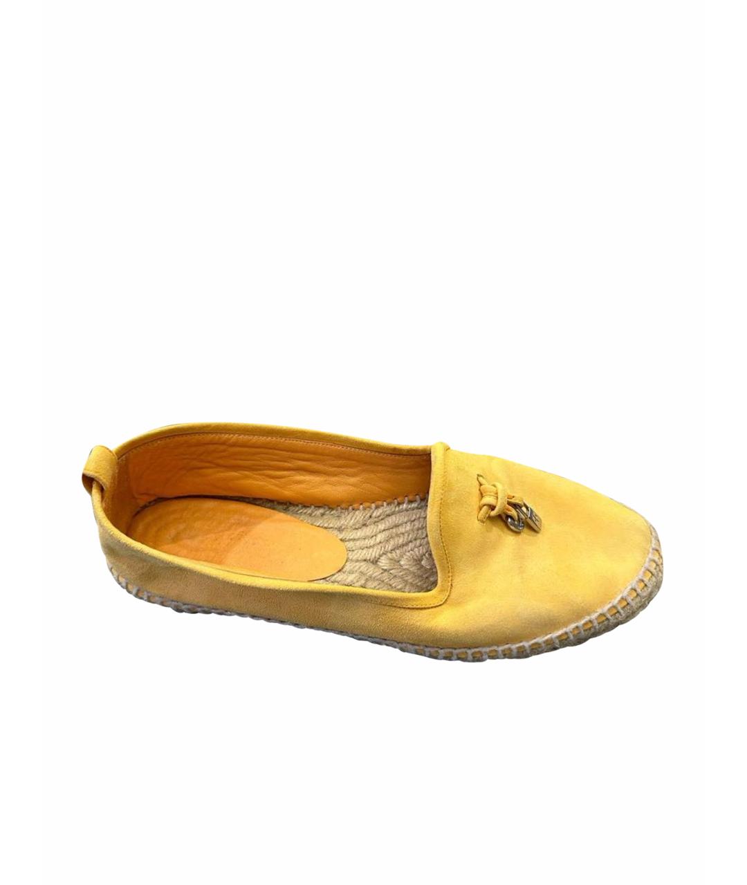 LORO PIANA Желтые эспадрильи, фото 1