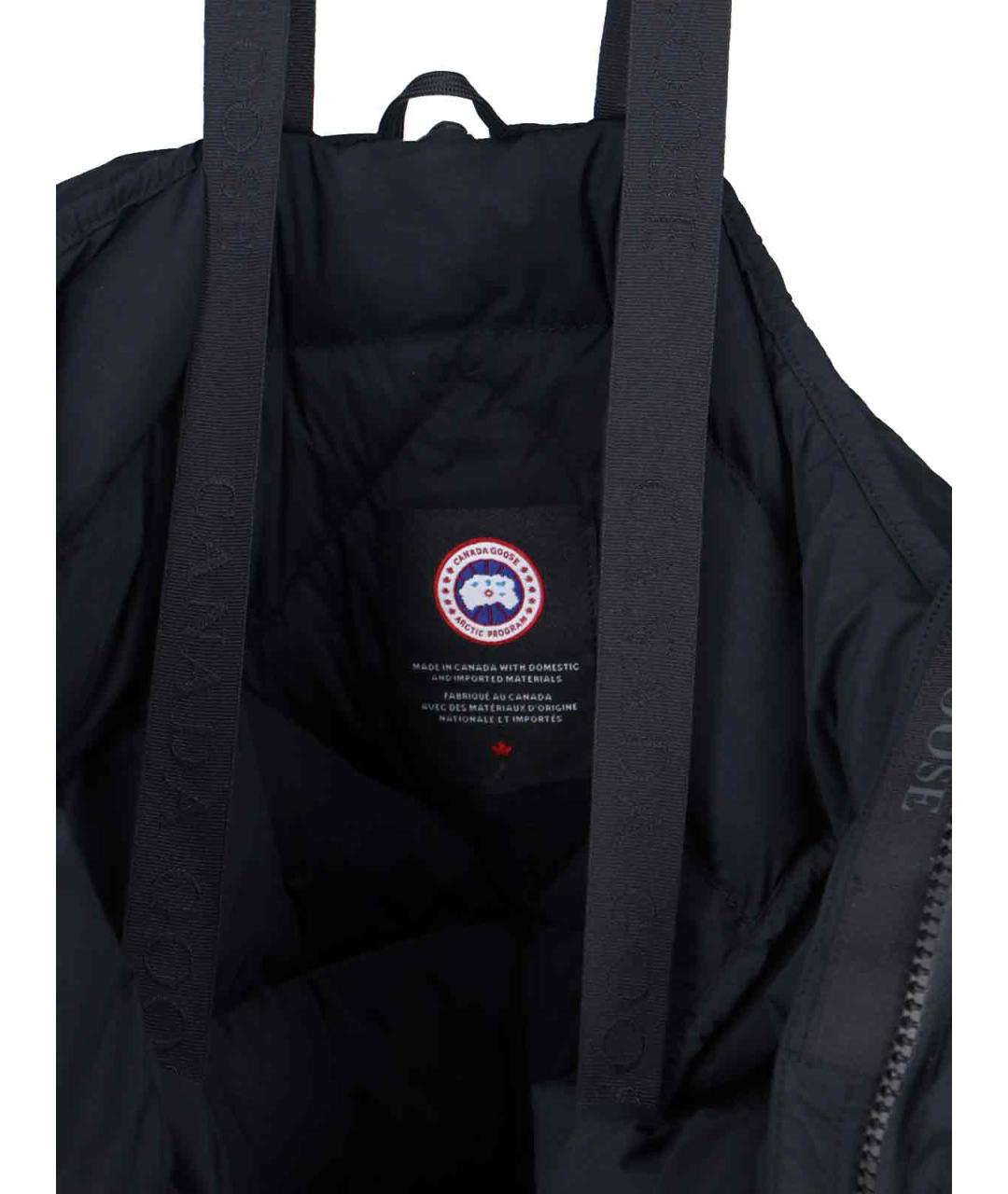 CANADA GOOSE Черный полиамидовый пуховик, фото 3