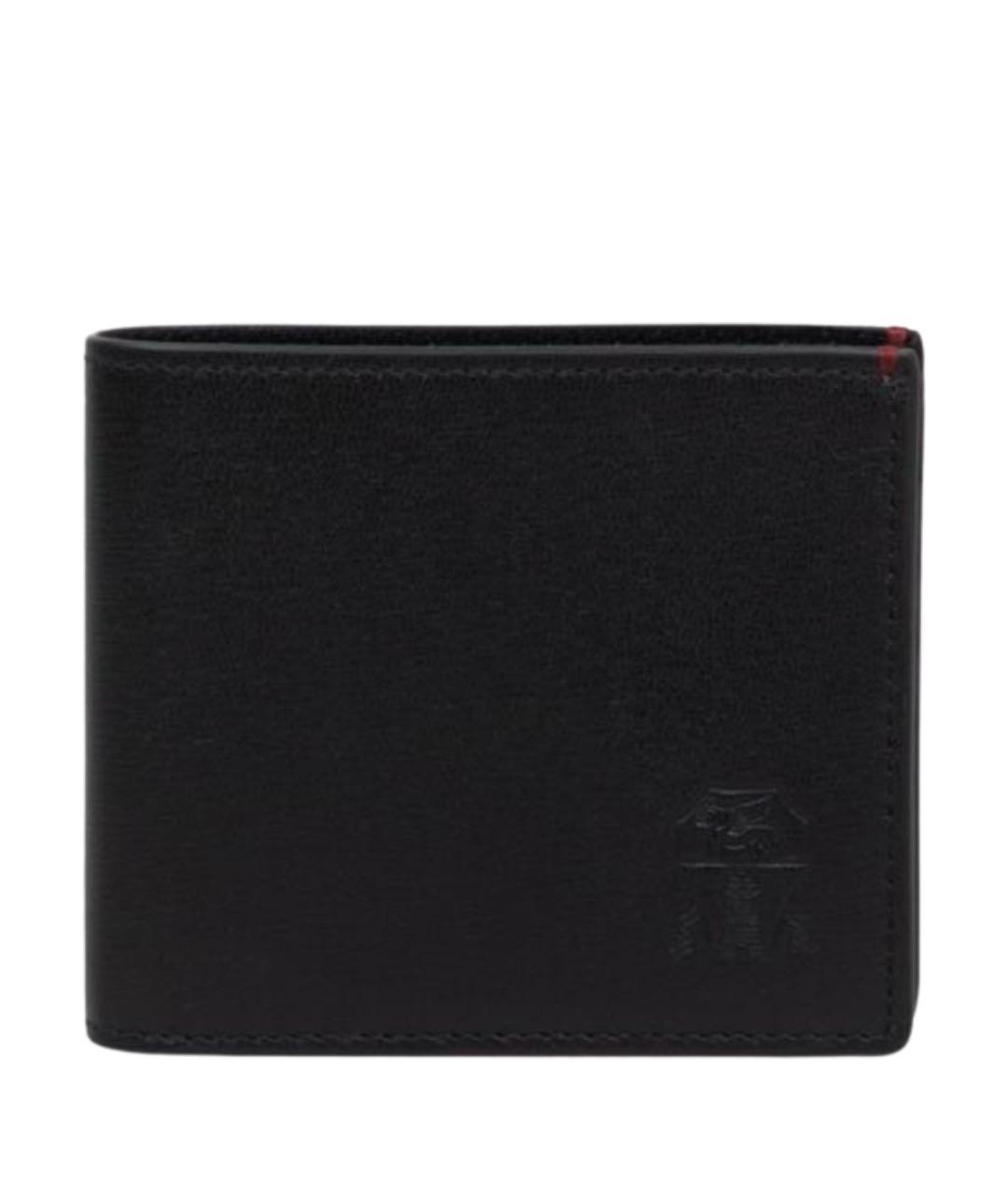 BRUNELLO CUCINELLI Черный кожаный кошелек, фото 1