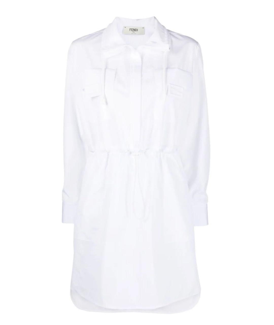 FENDI Белое коктейльное платье, фото 4
