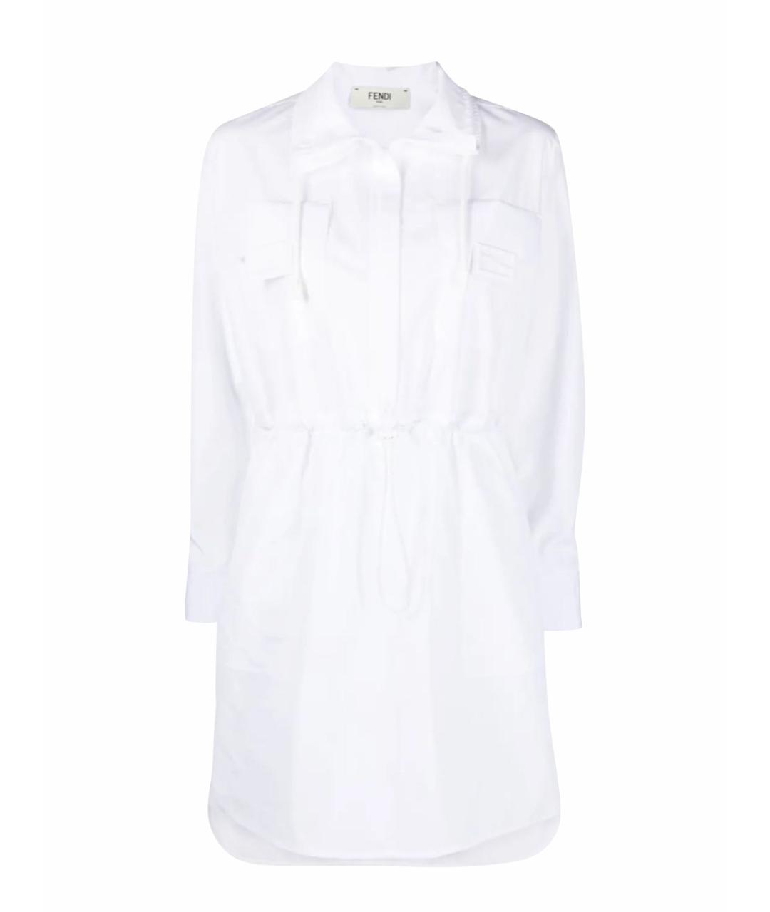 FENDI Белое коктейльное платье, фото 1