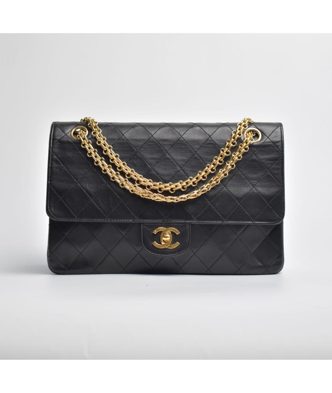 CHANEL Черная кожаная сумка через плечо, фото 8