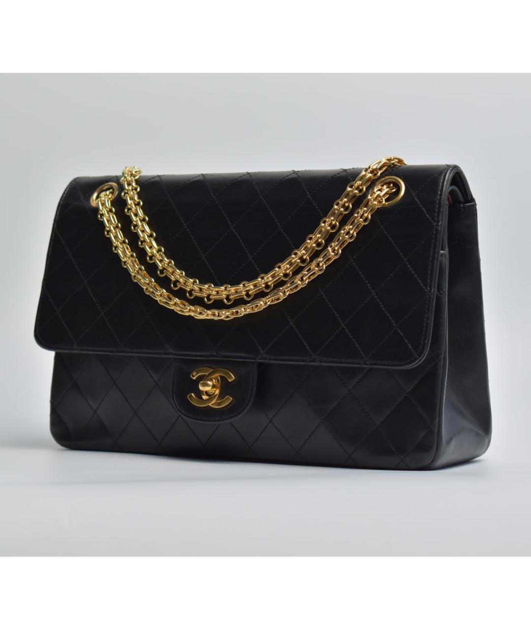 CHANEL Черная кожаная сумка через плечо, фото 3