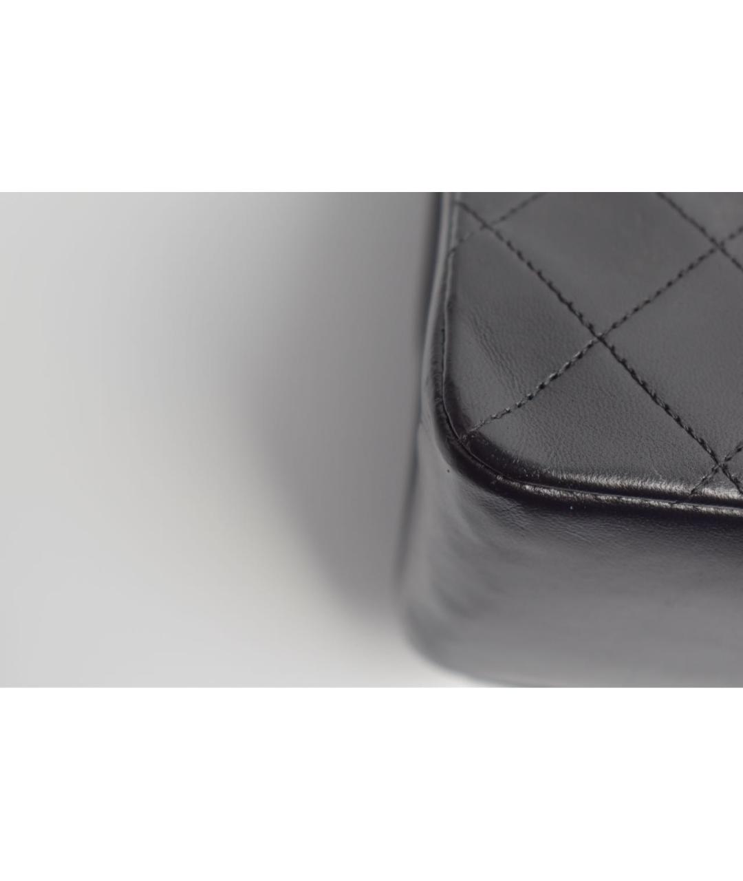 CHANEL Черная кожаная сумка через плечо, фото 7