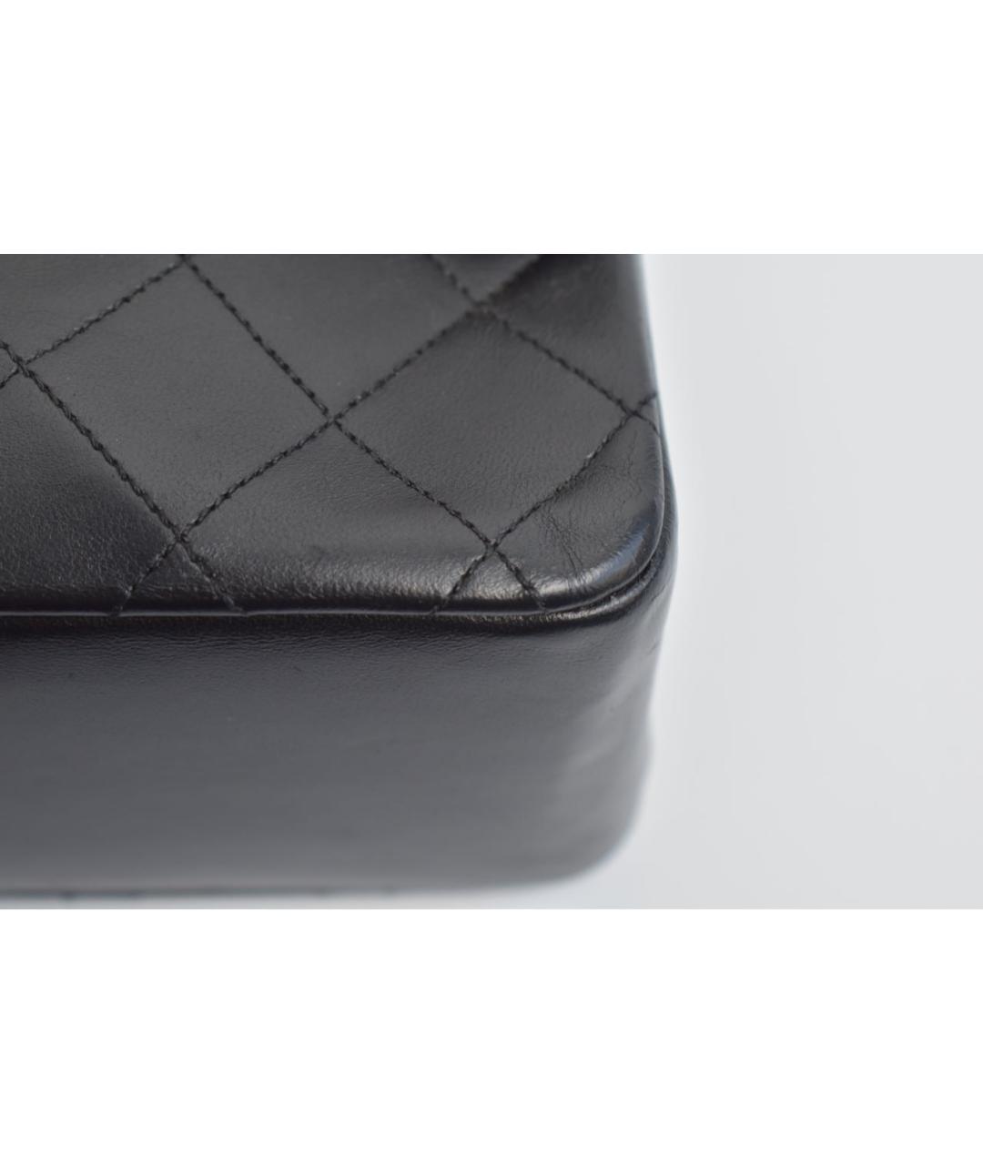 CHANEL Черная кожаная сумка через плечо, фото 6