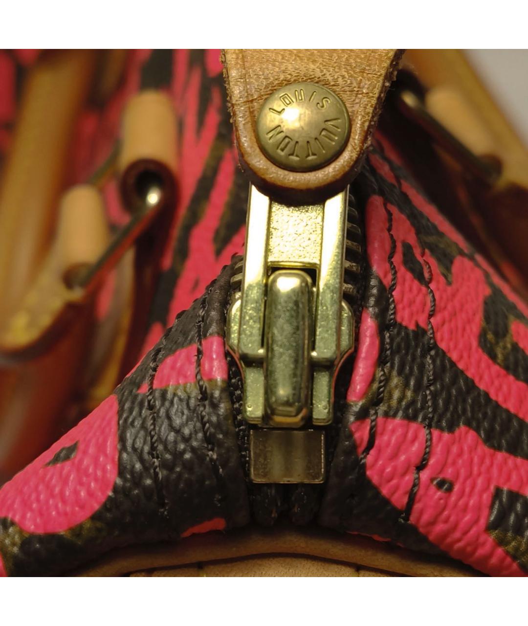 LOUIS VUITTON Фуксия сумка с короткими ручками, фото 7